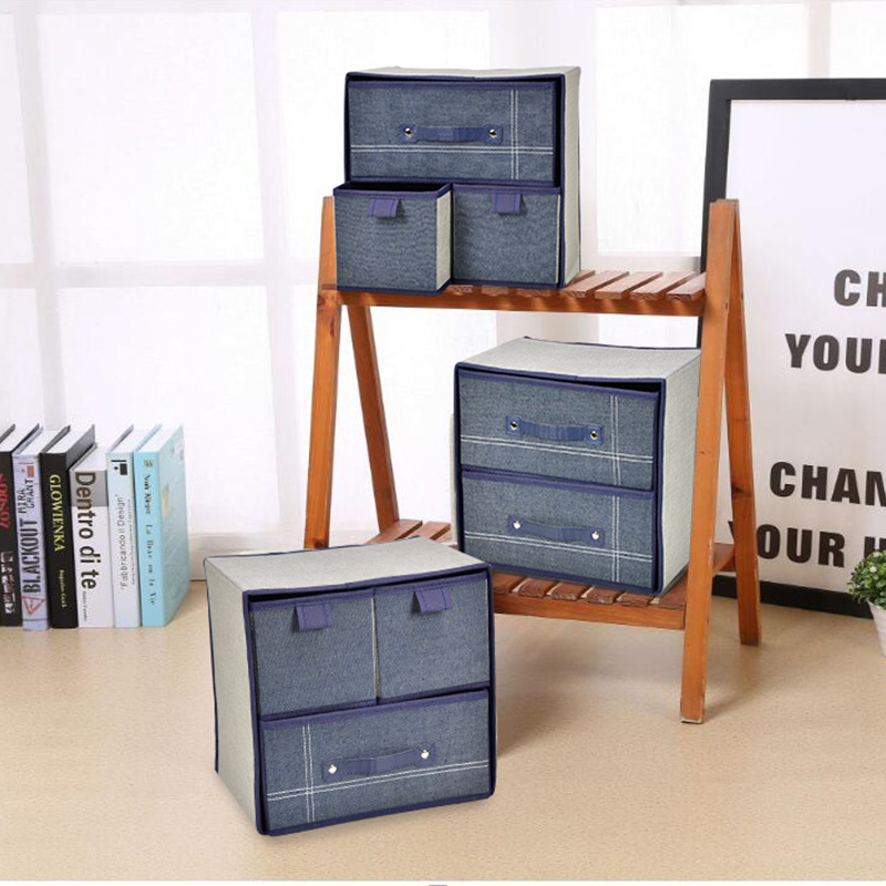 1pc  Foldable  ޴    ũ ӿ мǿ   ũž 丮 ڽ/1pc Durable Foldable Household Portable Box Organizer Desktop Storage Box For Sta